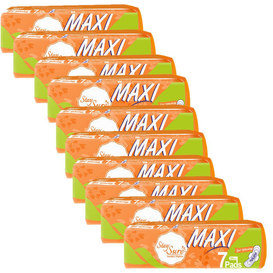 Stay sure 240mm extra cottony sanitary pads pack of 7 pads. - staysure.asia