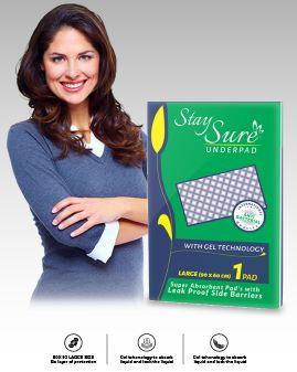 Stay sure underpad large size pack 0f 1 pc. - staysure.asia