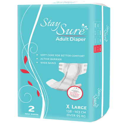 Stay sure adult diaper Sticking type extra large premium plus pack of 2pcs. - staysure.asia