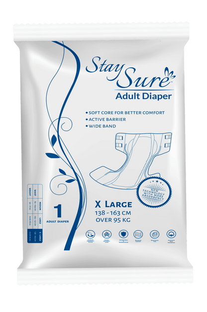 Stay sure adult diaper Sticking type extra large premium plus pack of 1 pc. - staysure.asia