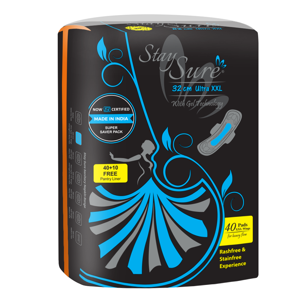 ultra thin sanitary pad xxl ideal for overnight use and heavy flow sanitary napkin