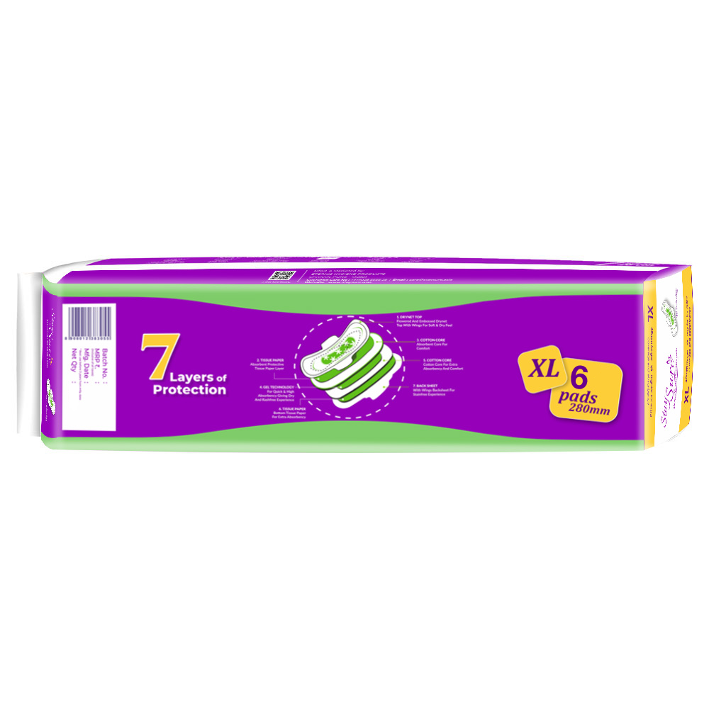staysure xl sanitary napkins for period care